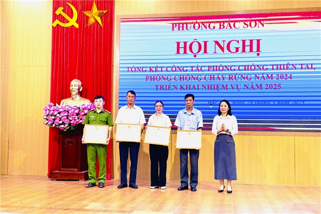 Bắc Sơn tổng kết công tác phòng, chống thiên tai - phòng cháy chữa cháy rừng năm 2024 và triển khai nhiệm vụ năm 2025