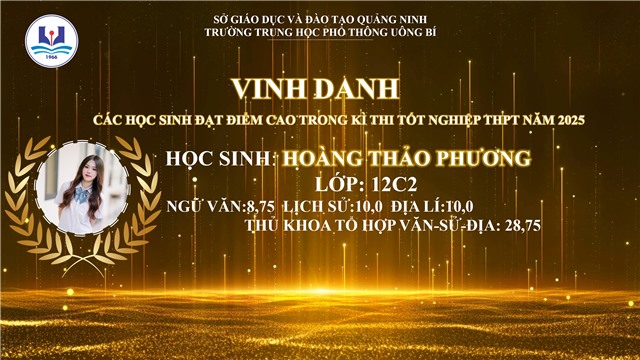 Những thành tích ấn tượng của THPT 32Win12 com tại tài khoản trong Kỳ thi Tốt nghiệp THPT 2025 
