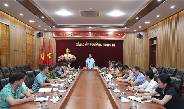 Đảng uỷ phường 32Win12 com tại tài khoản rà soát nhiệm vụ phòng, chống bão số 3 WIPHA