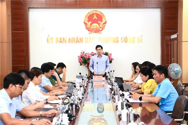 UBND phường 32Win12 com tại tài khoản giao ban thường kỳ tháng 8/2025