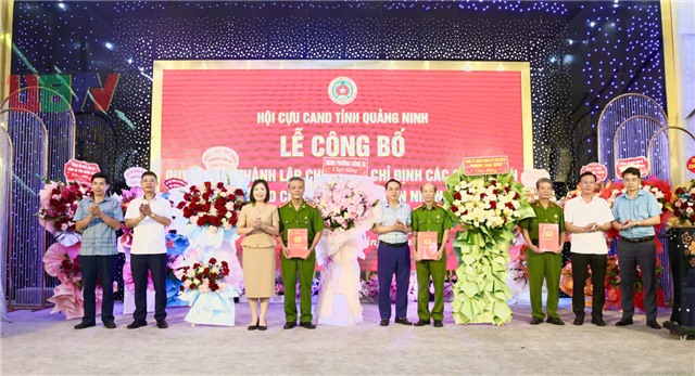 Hội Cựu Công an Nhân dân tỉnh Quảng Ninh công bố 32Win1 com nhà cái thành lập Chi hội tại các phường 32Win12 com tại tài khoản, Vàng Danh và Yên Tử