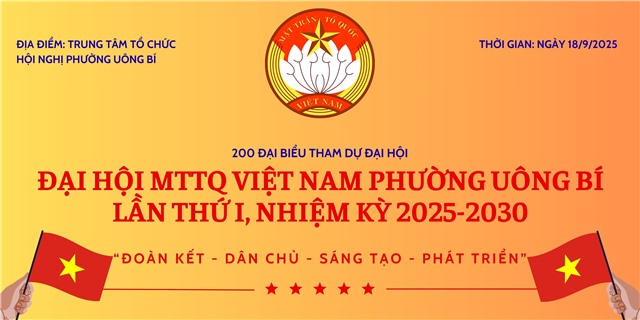 Nhiệt liệt chào mừng Đại hội MTTQ Việt Nam phường 32Win12 com tại tài khoản lần thứ I, nhiệm kỳ 2025-2030: "Đoàn kết - Dân chủ - Sáng tạo - Phát triển"