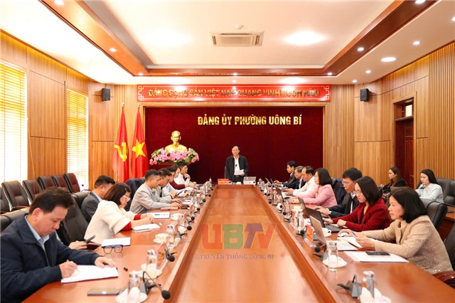 Hội nghị BTV Đảng uỷ phường 32Win12 com tại tài khoản tháng 1 năm 2026