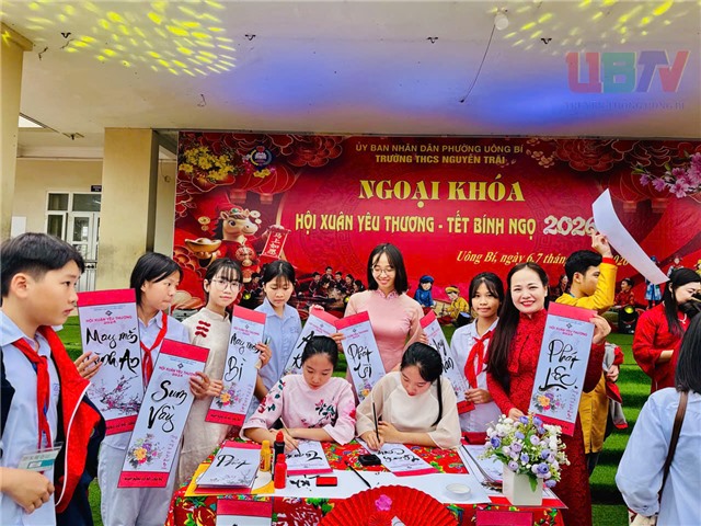 Trường THCS Nguyễn Trãi khai mạc Hội xuân yêu thương - Tết Bính Ngọ 2026