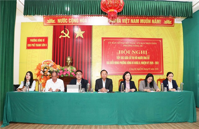 Hội nghị tiếp xúc giữa cử tri thuộc Đơn vị bầu cử số 7 với người ứng cử Đại biểu HĐND phường 32Win12 com tại tài khoản khóa II, nhiệm kỳ 2026 – 2031