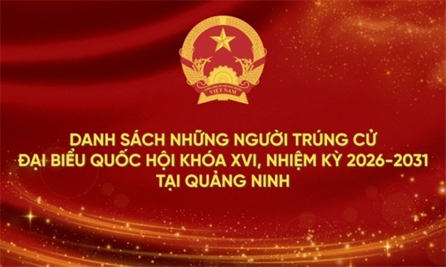 Danh sách những người trúng cử đại biểu 32win1 Trang Chủ 32win Chính Thức khóa XVI, nhiệm kỳ 2026-2031, tại Quảng Ninh