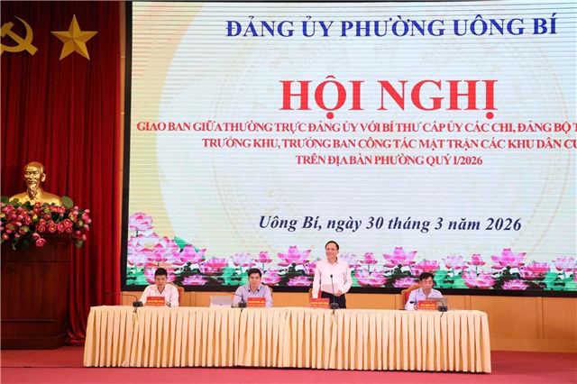Phường 32Win12 com tại tài khoản giao ban giữa Thường trực 32Win32 link 32win32 com với các chi, đảng bộ và khu dân cư quý I/2026