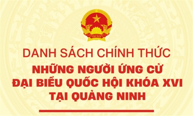 Danh sách chính thức những người ứng cử Đại biểu 32win1 Trang Chủ 32win Chính Thức khóa XVI tại Quảng Ninh