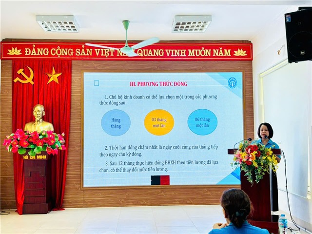 BHXH cơ sở 32Win12 com tại tài khoản đẩy mạnh triển khai chính sách BHXH tới hộ kinh doanh cá thể