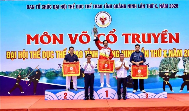 Phường 32Win12 com tại tài khoản giành giải Nhì toàn đoàn tại giải võ thuật cổ truyền tỉnh Quảng Ninh